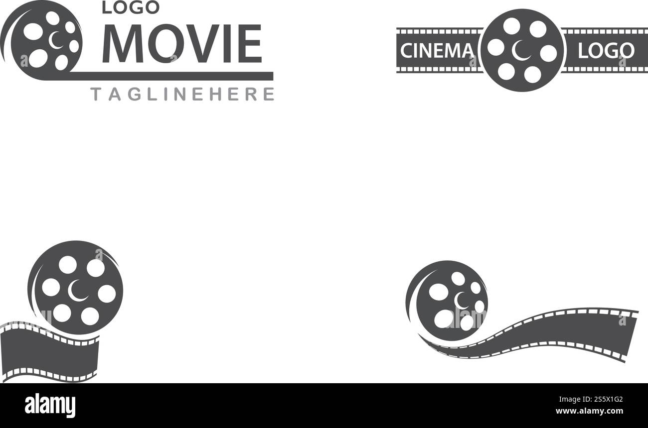 Vektorvorlage für Filmlogos Stock Vektor