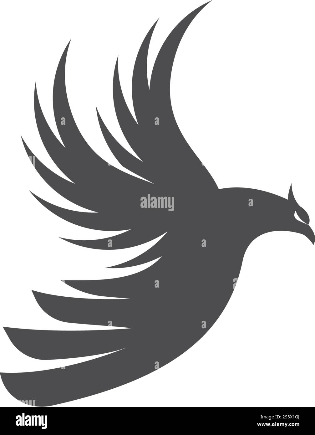 Falcon Bird Logo-Vorlage Stock Vektor