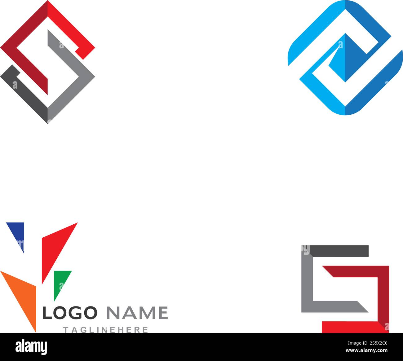 S Brief Logo Vorlage Stock Vektor