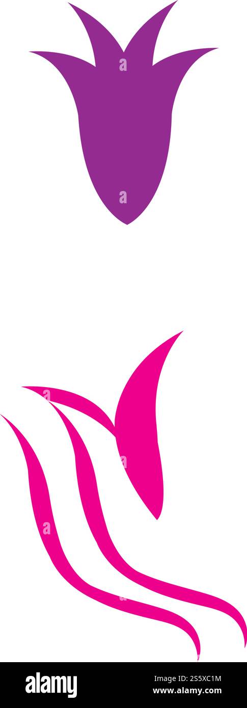 Blume vektor Icon Design vorlage Abbildung Stock Vektor