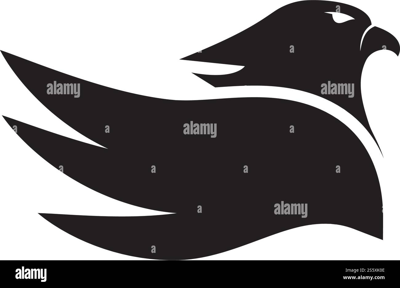 Falcon Logo Template Vector Illustration Design Stock Vektor