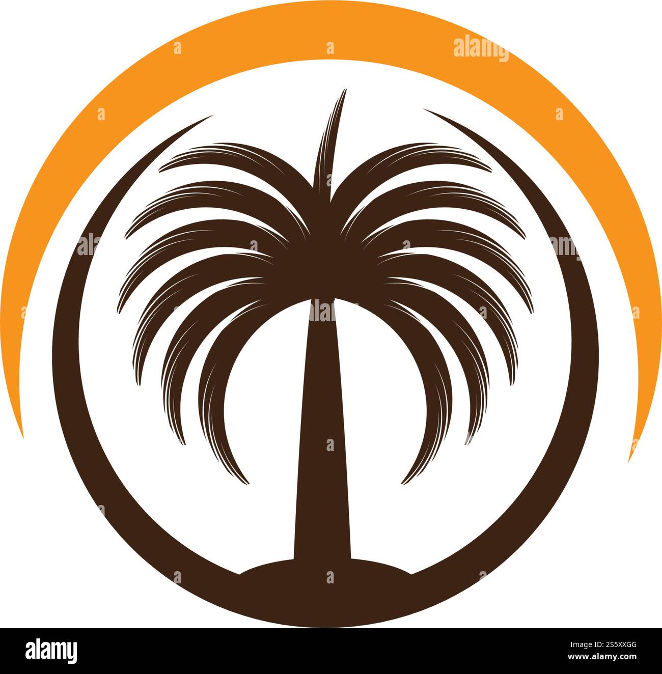 Datumsbaum Symbol Vektor-Illustration Design Logo-Vorlage Stock Vektor