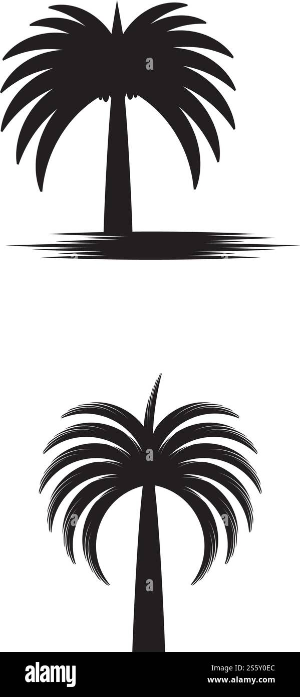 Datumsbaum Symbol Vektor-Illustration Design Logo-Vorlage Stock Vektor