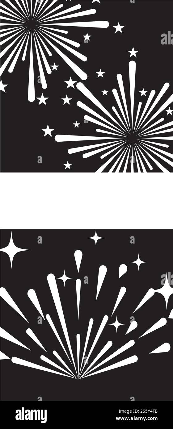 Fireworks Logo Vorlage Vektor Symbol Natur Stock Vektor