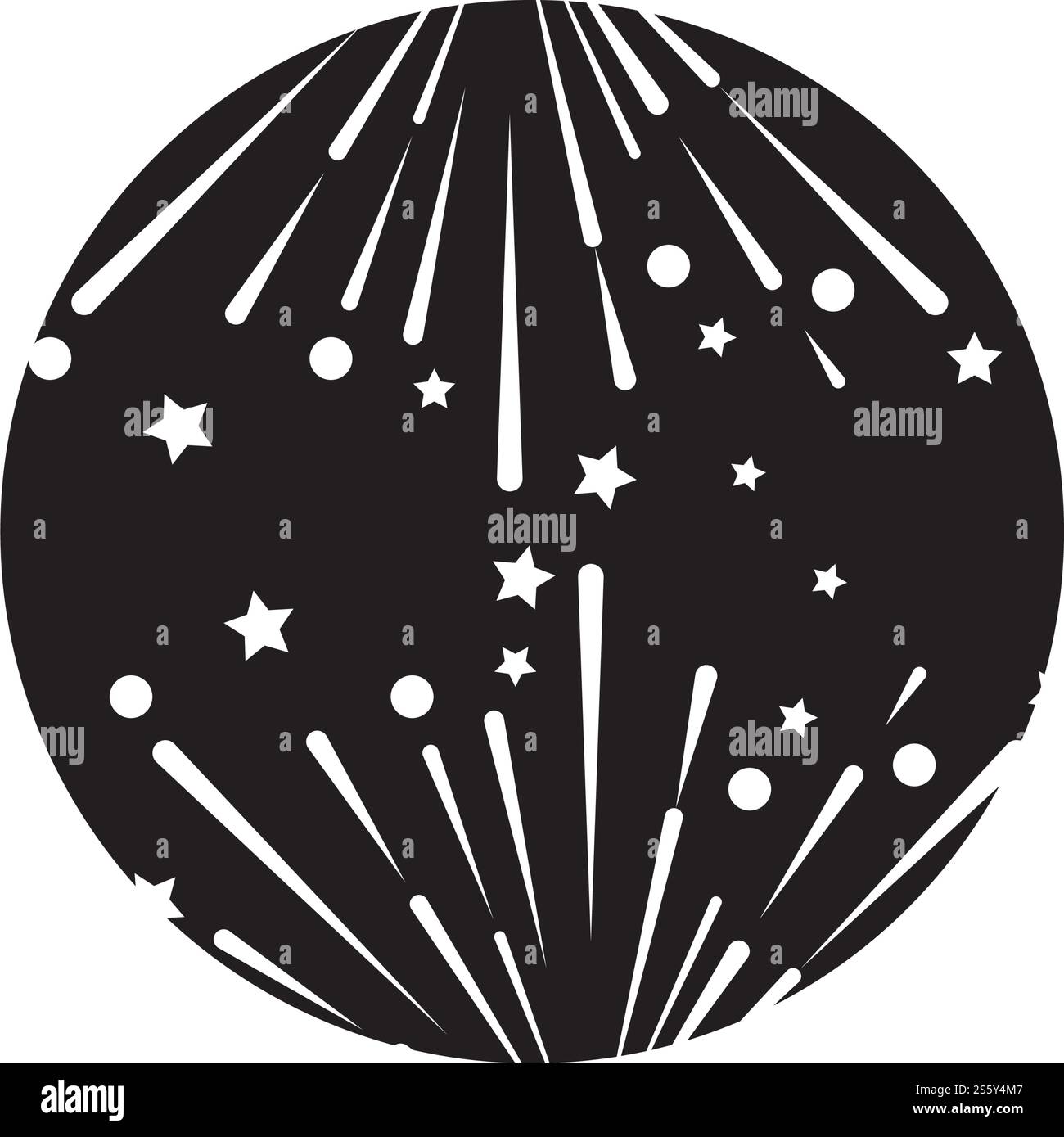 Fireworks Logo Vorlage Vektor Symbol Natur Stock Vektor