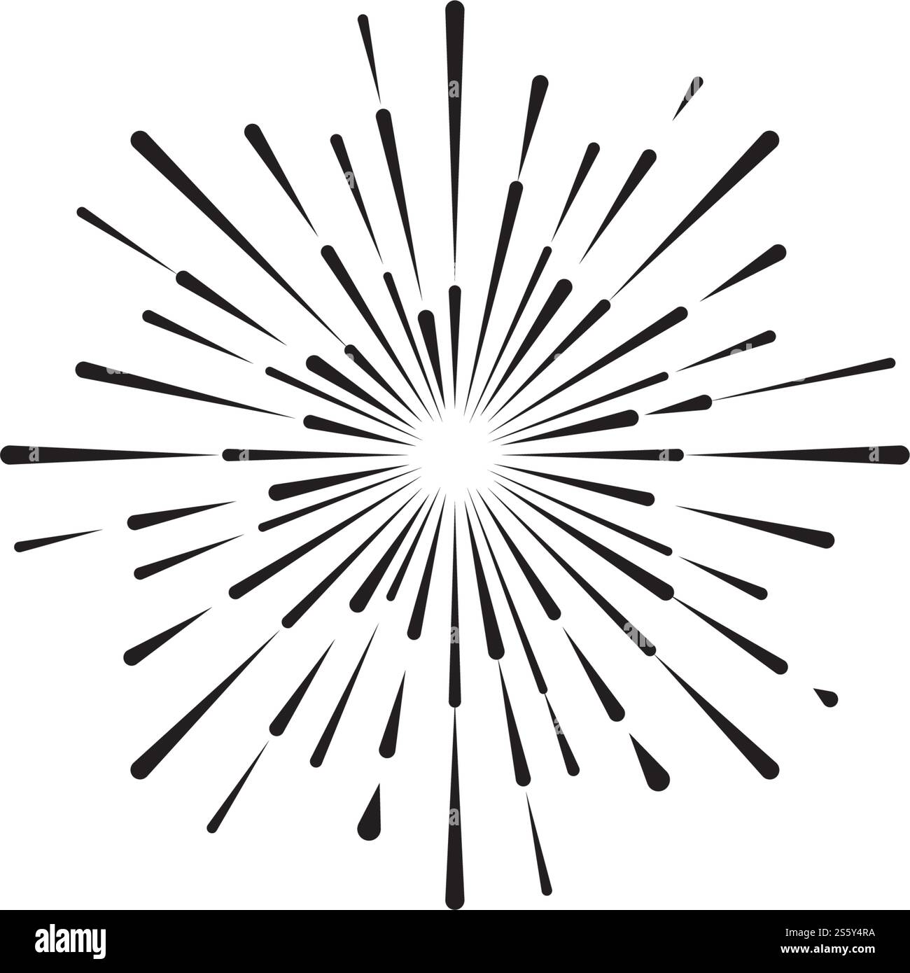 Fireworks Logo Vorlage Vektor Symbol Natur Stock Vektor