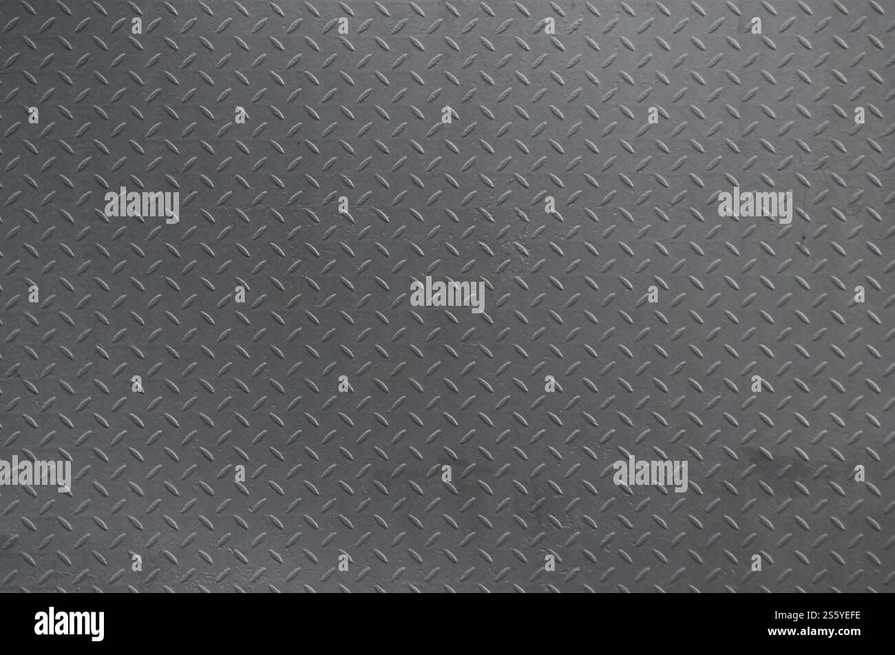 Metall Textur Hintergrund Aluminium gebürstet Silber. Metall Bodenplatte mit Rautenmuster. Grunge Background Image Stockfoto