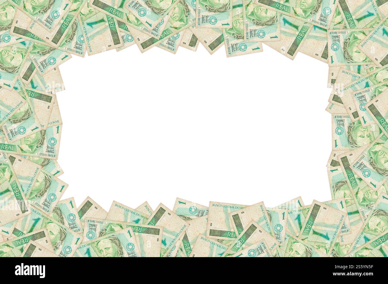 Republiken Effigy Porträt dargestellt als Büste auf altem brasilianischem Geld. Grüner Schild vorn. Republiken Effigy Porträt dargestellt als Büste auf Stockfoto