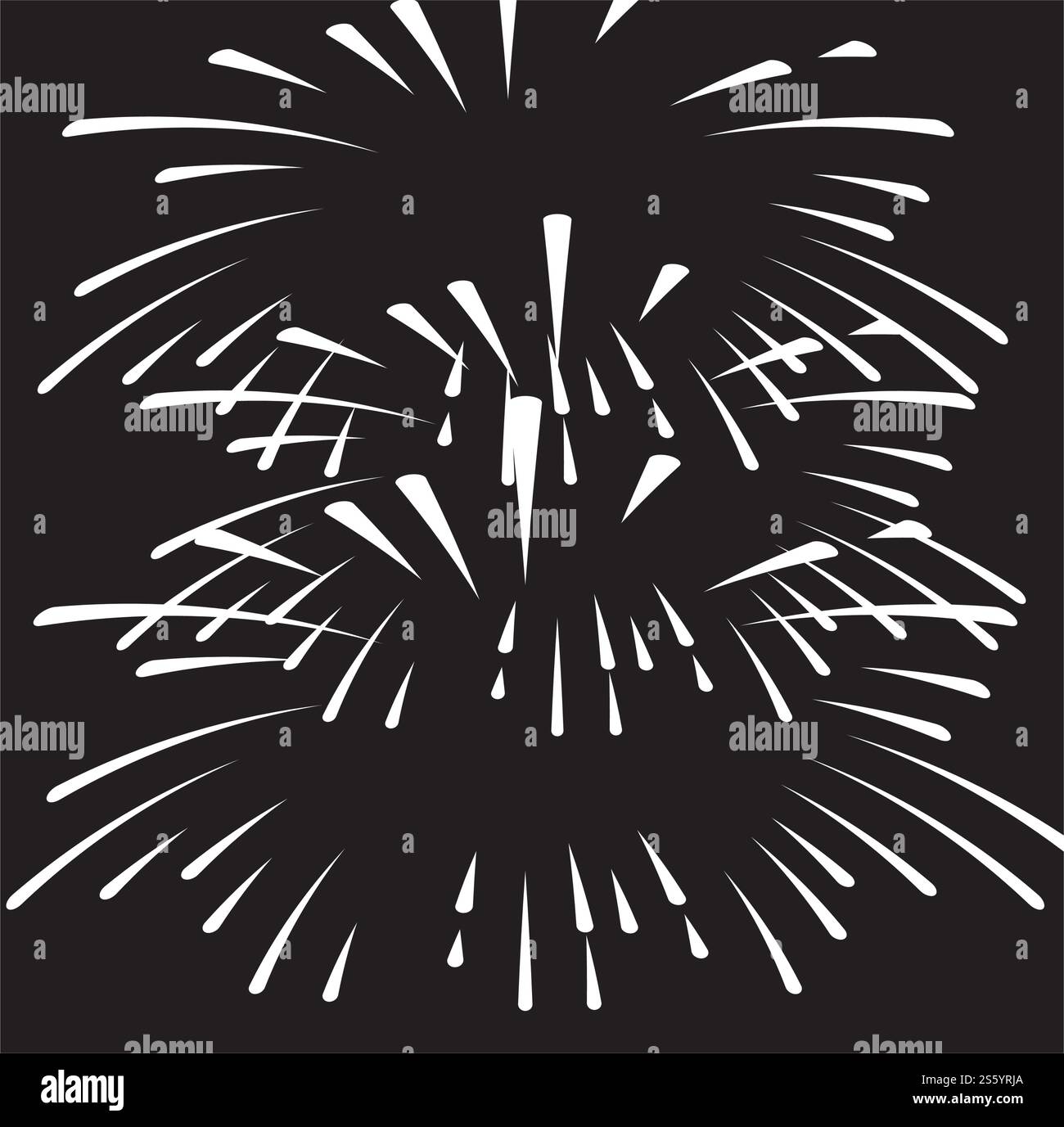 Fireworks Logo Vorlage Vektor Symbol Natur Stock Vektor