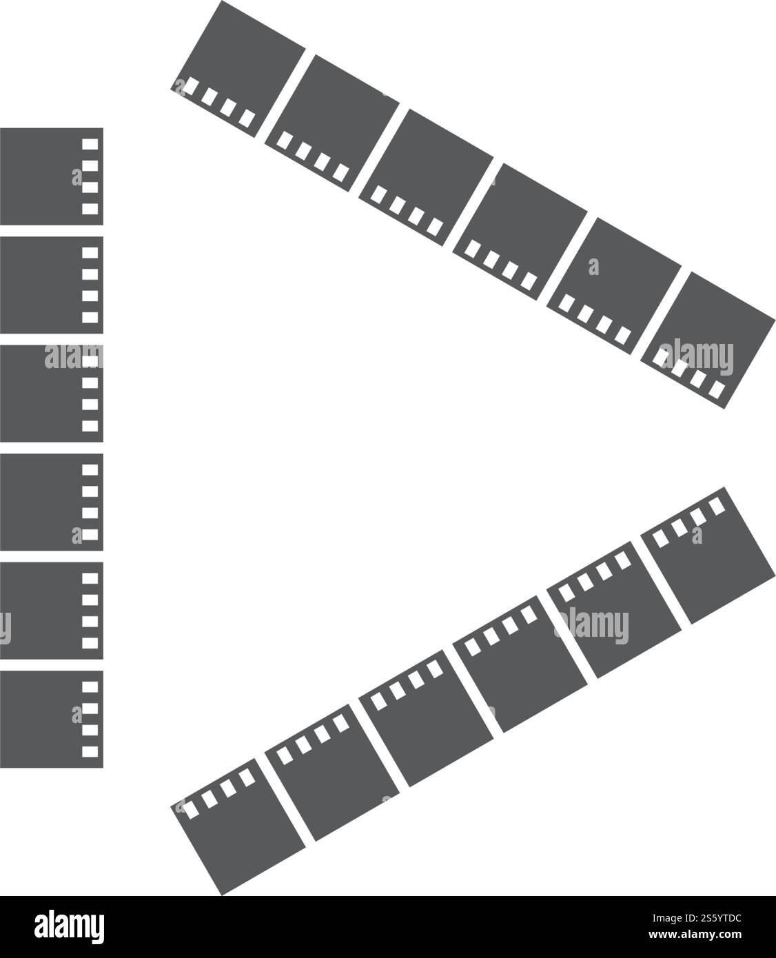 Vektorvorlage für Filmlogo-Ilustration Stock Vektor