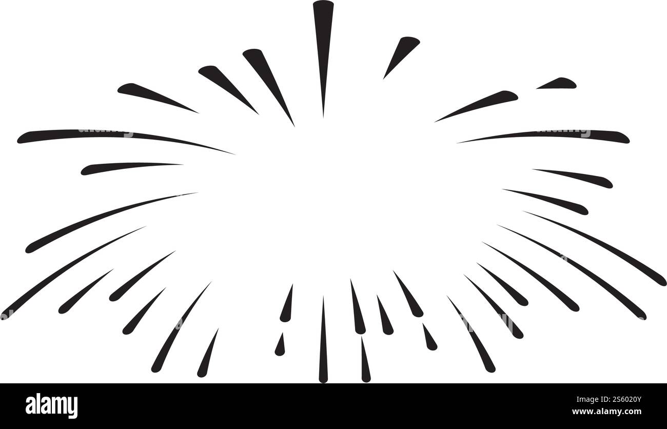 Fireworks Logo Vorlage Vektor Symbol Natur Stock Vektor