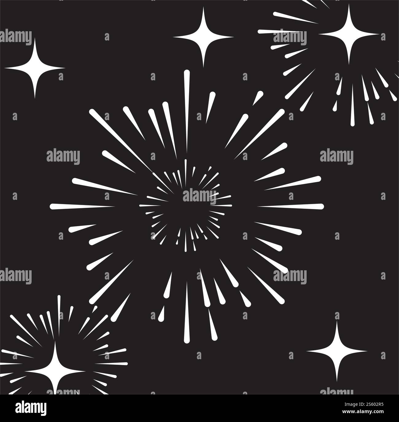 Fireworks Logo Vorlage Vektor Symbol Natur Stock Vektor