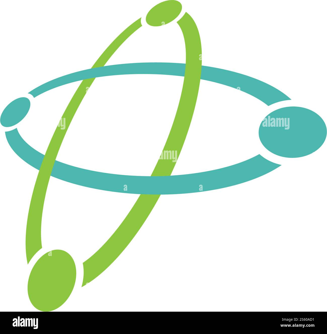 Symbolvorlage für Strukturatom-Logo-Vektor Stock Vektor