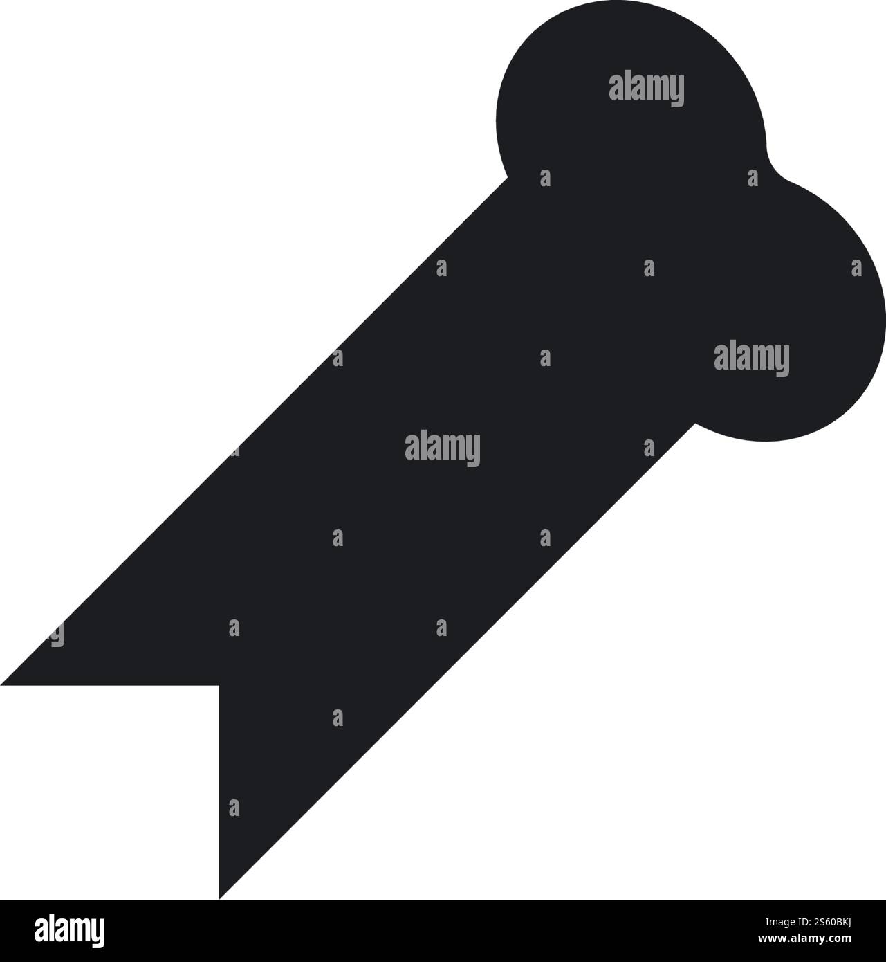 Knochen menschliche medizinische Logo-Illustration Vektor Stock Vektor