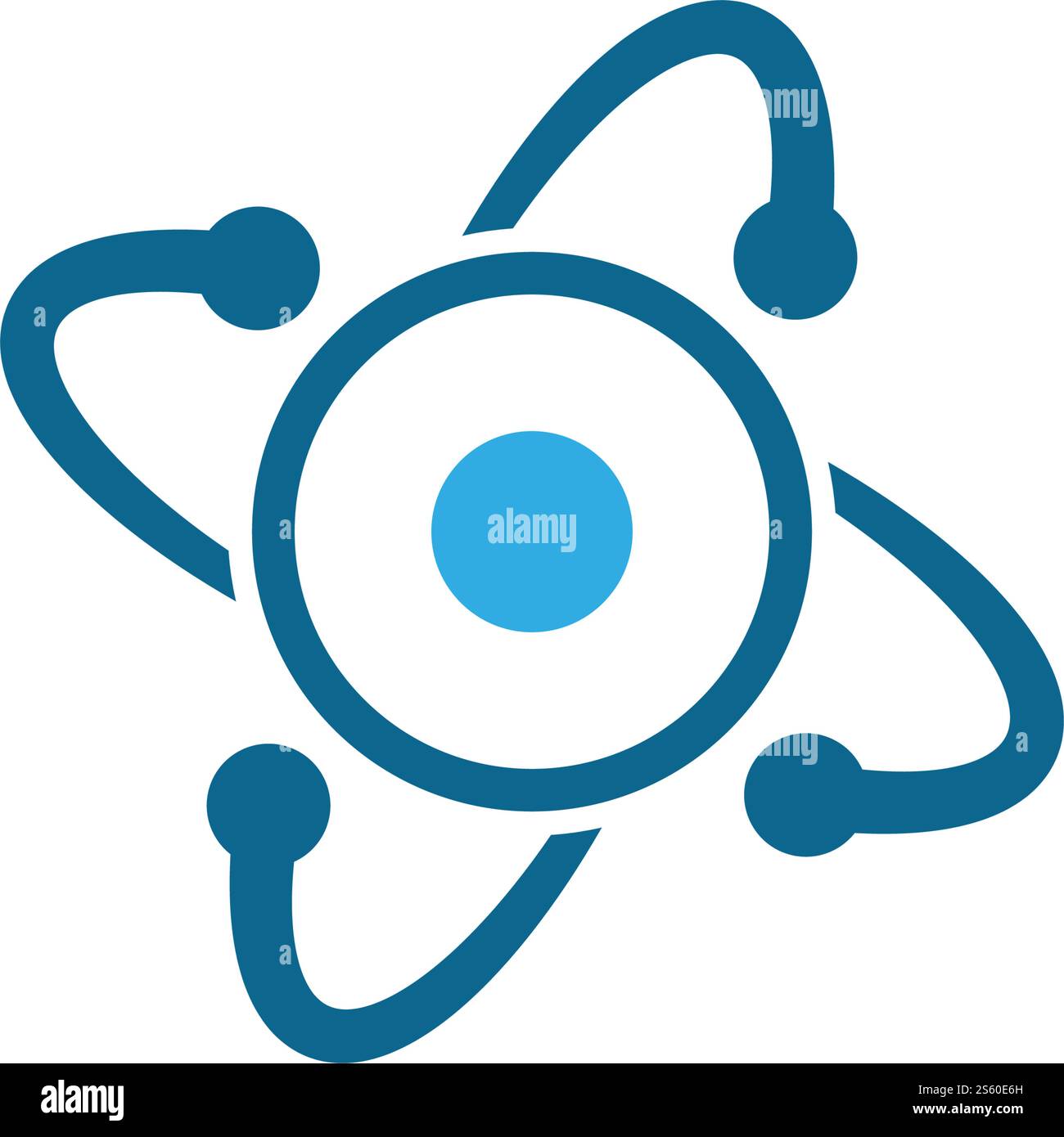 Symbolvorlage für Strukturatom-Logo-Vektor Stock Vektor