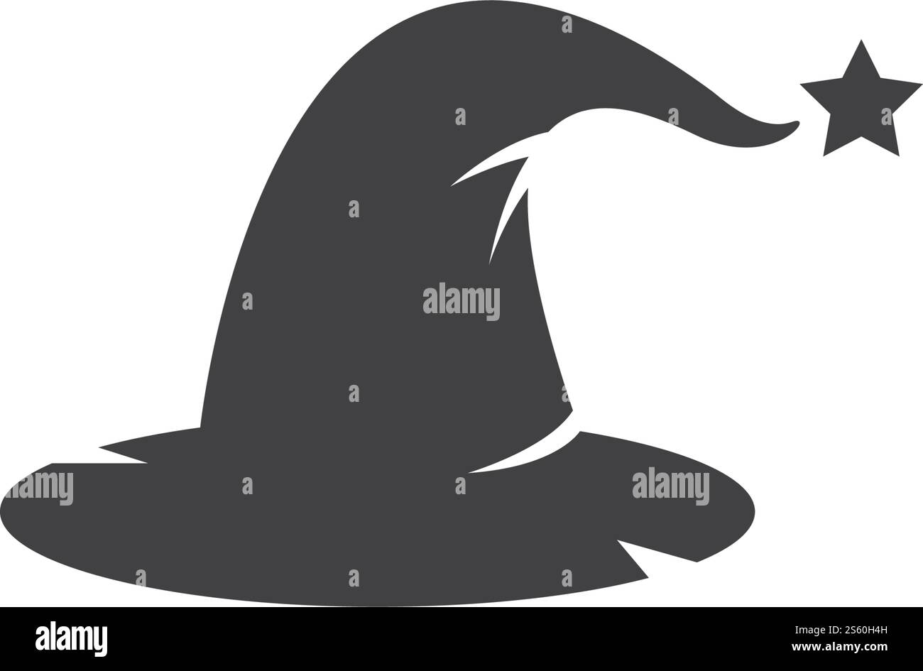 Wizard Cap Carachter Logo Vektor Vorlage Stock Vektor