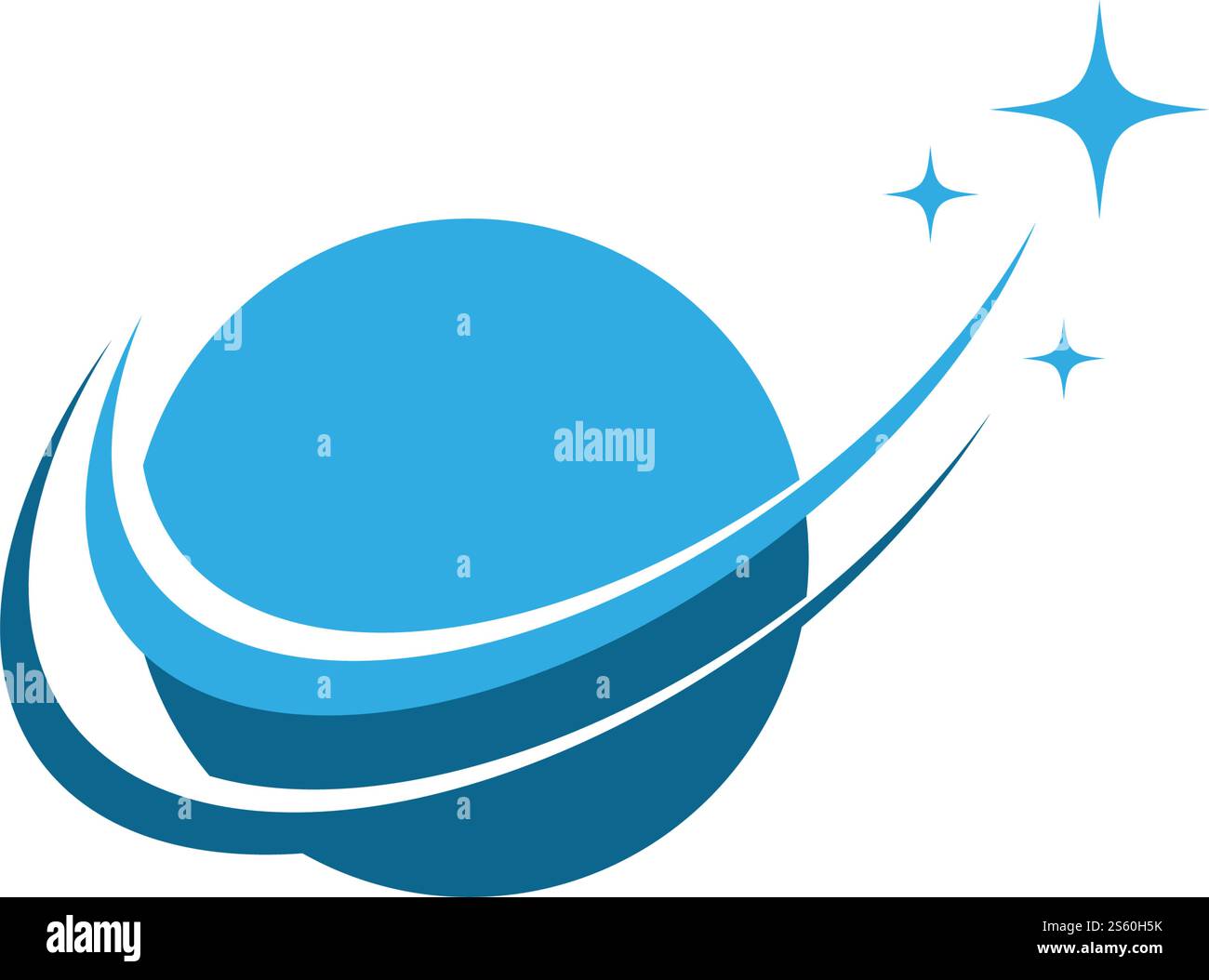 Vektorvorlage für das Logo der Welt- und Sternentmusterung Stock Vektor