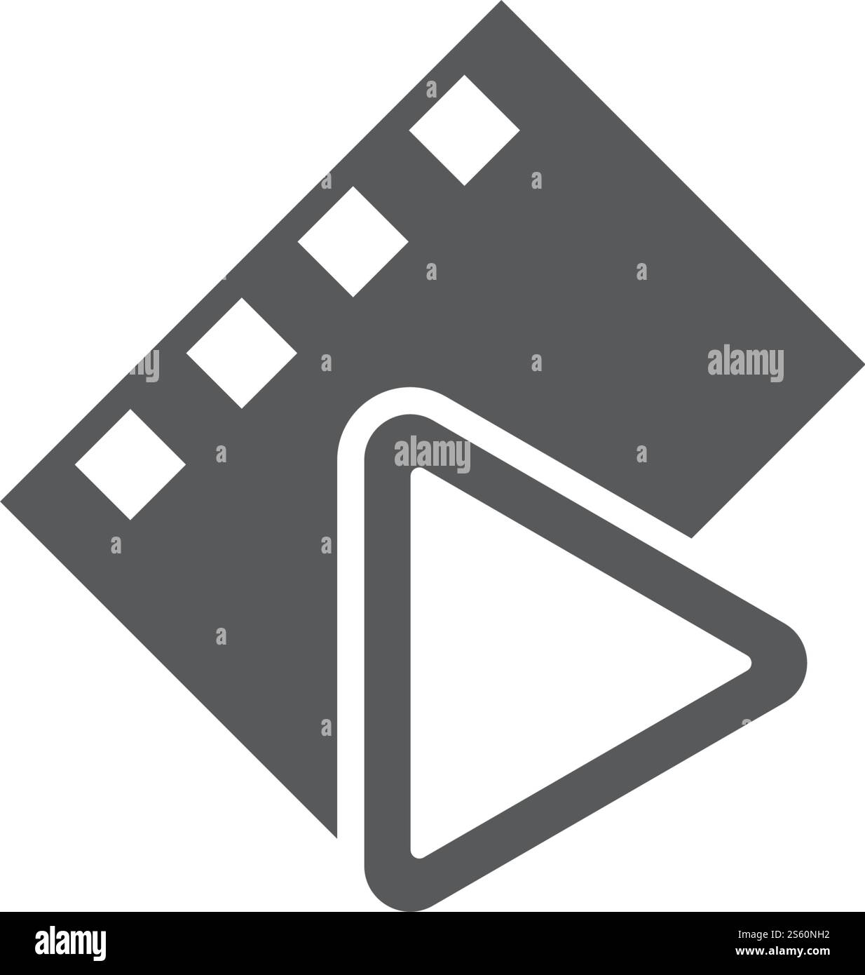 Vektorvorlage für Filmlogo-Ilustration Stock Vektor