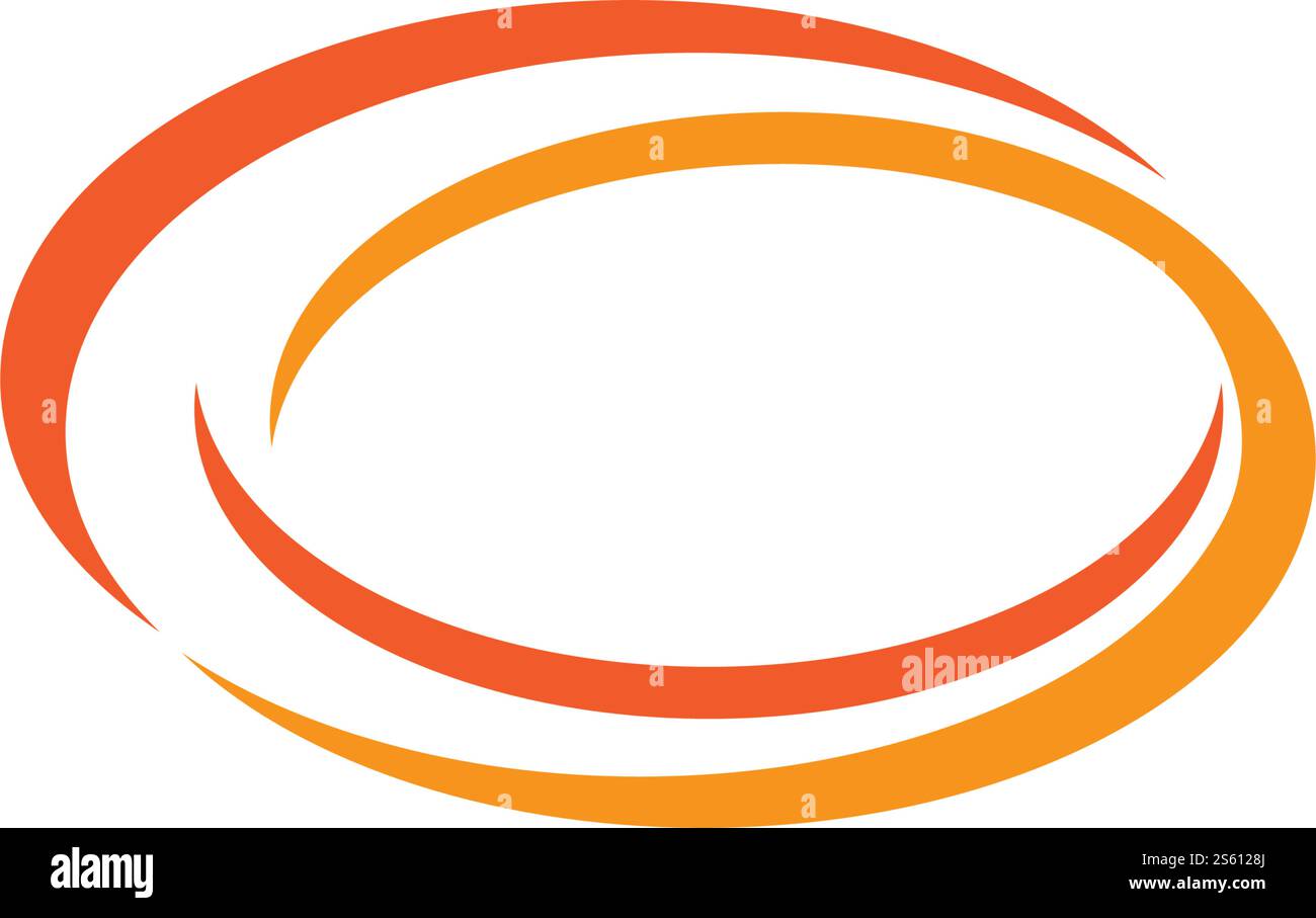 Vektorvorlage für das Logo des Rugby-Balls Stock Vektor