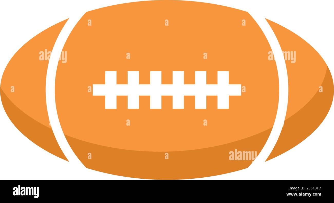 Vektorvorlage für das Logo des Rugby-Balls Stock Vektor