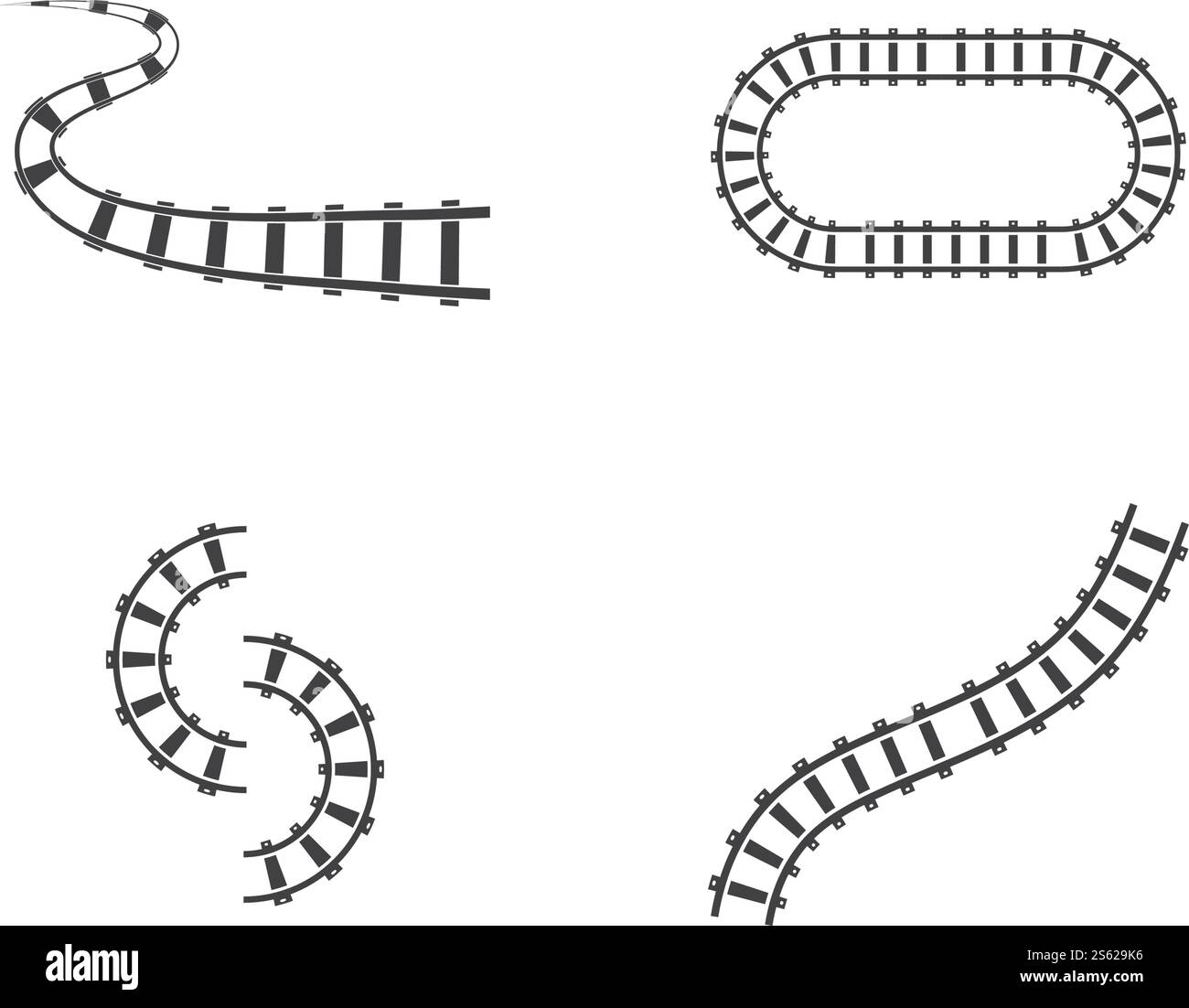 Eisenbahn Illustration Vektor flach Design Stock Vektor