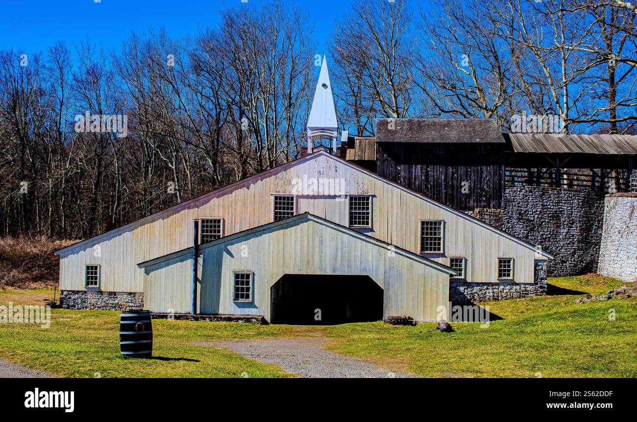 Hopewell Furnace National Park, in dem das industrielle Erbe Amerikas in atemberaubender Natur lebendig wird Stockfoto