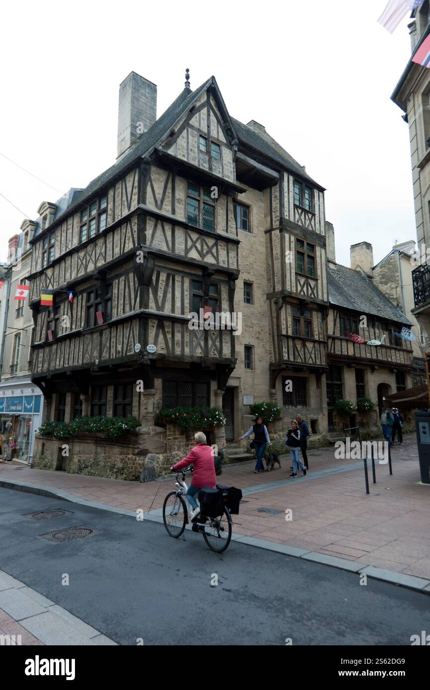 Maison de la Rue Saint-Martin, Bayeux, Normandie, Frankreich Stockfoto