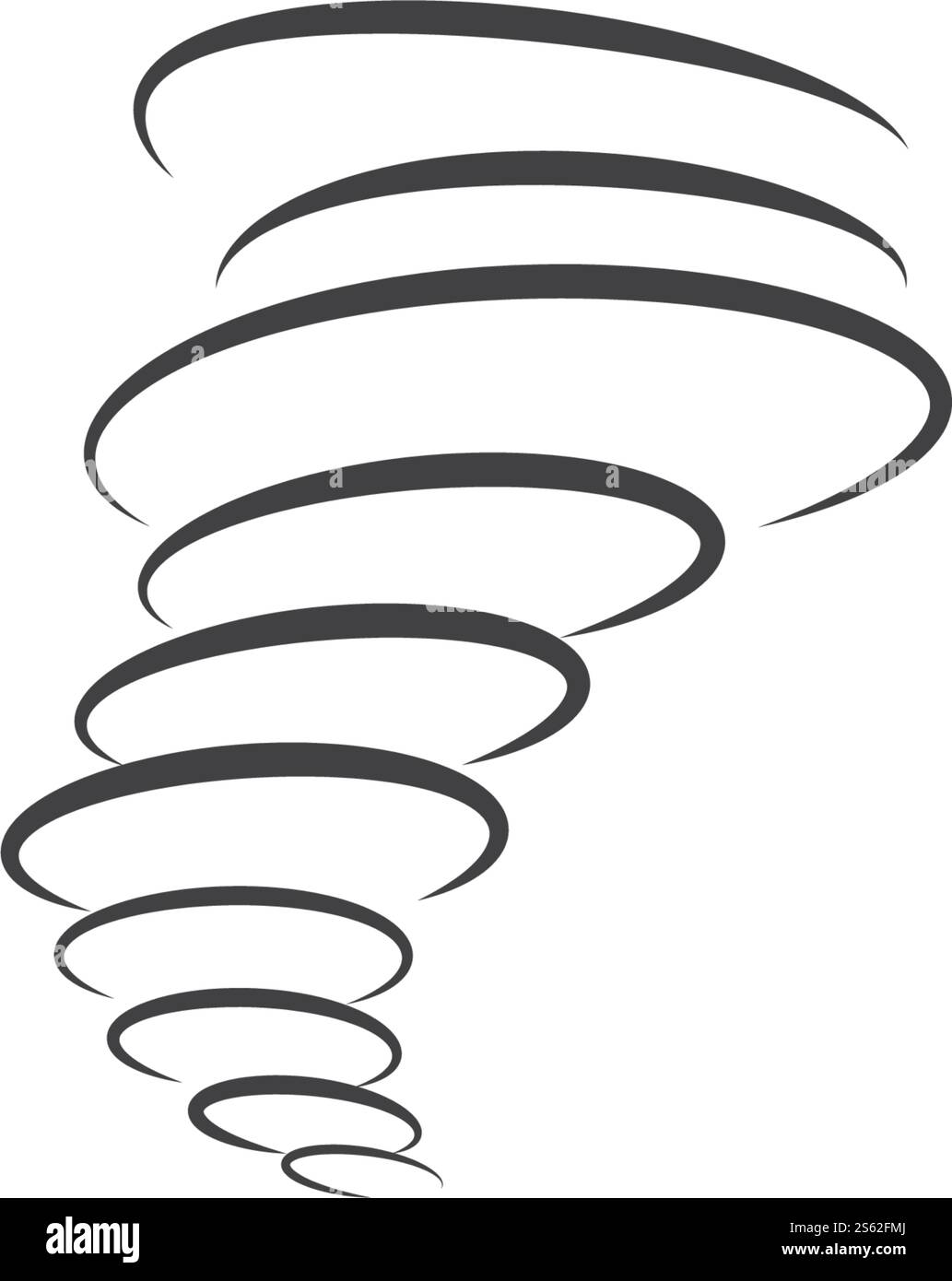 Wind Tornado-Logo Vektor Illustration flach Design Stock Vektor