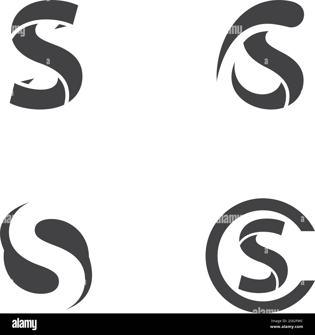 Business S Letter Logo Design Vektor Stock Vektor