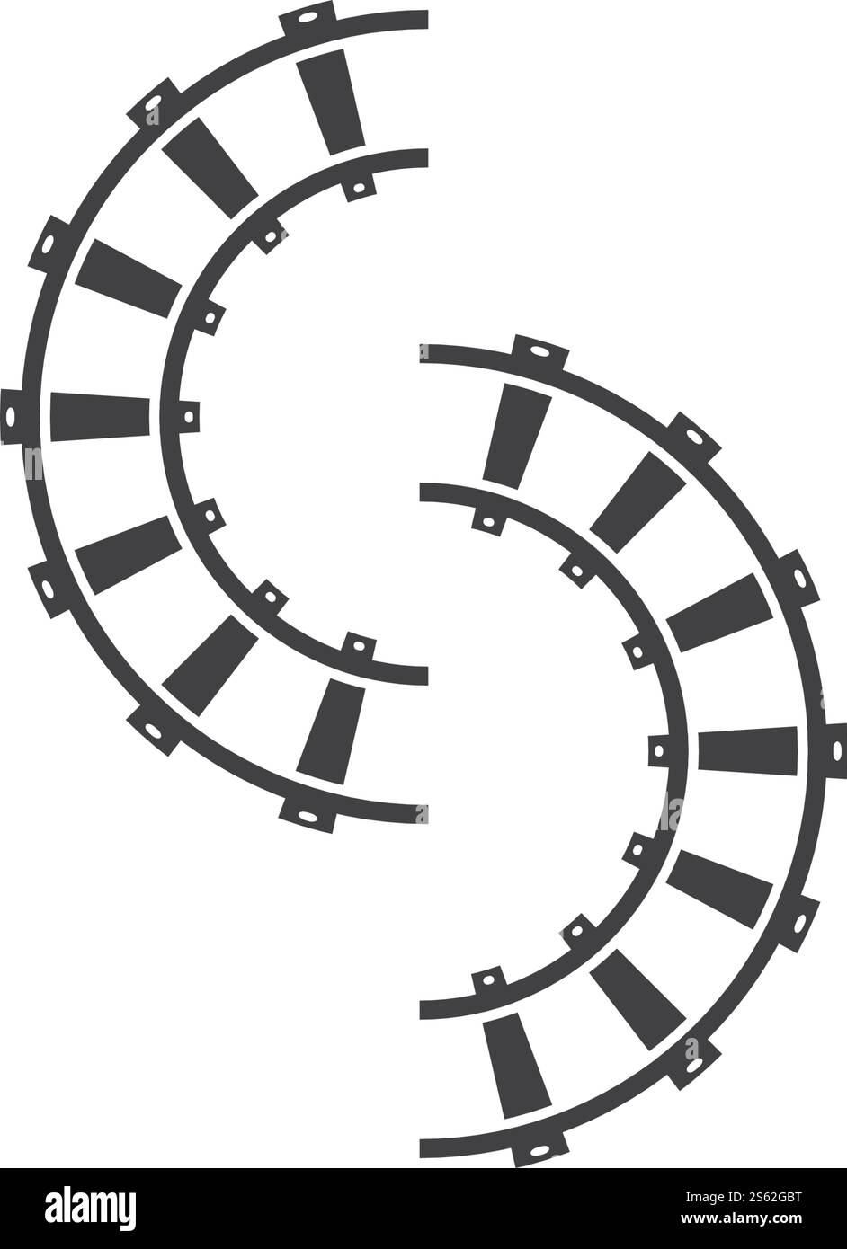 Eisenbahn Illustration Vektor flach Design Stock Vektor