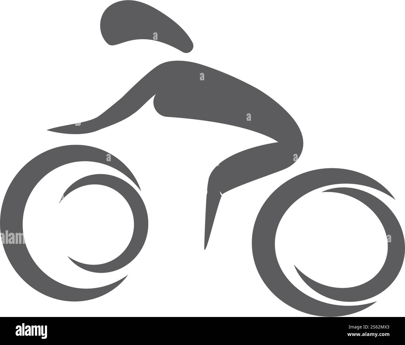 Cycling Logo Template Vektorsymbol Natur Stock Vektor