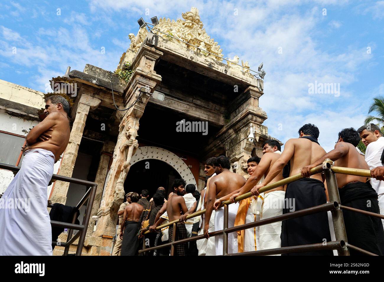 Sri Padmanabhaswamy Tempel in Thiruvananthapuram, Kerala, Indien Stockfoto