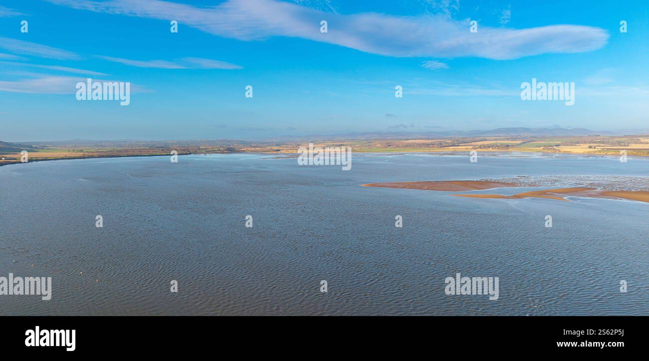 Montrose Angus Scotland blickt nach Westen über das Becken Stockfoto