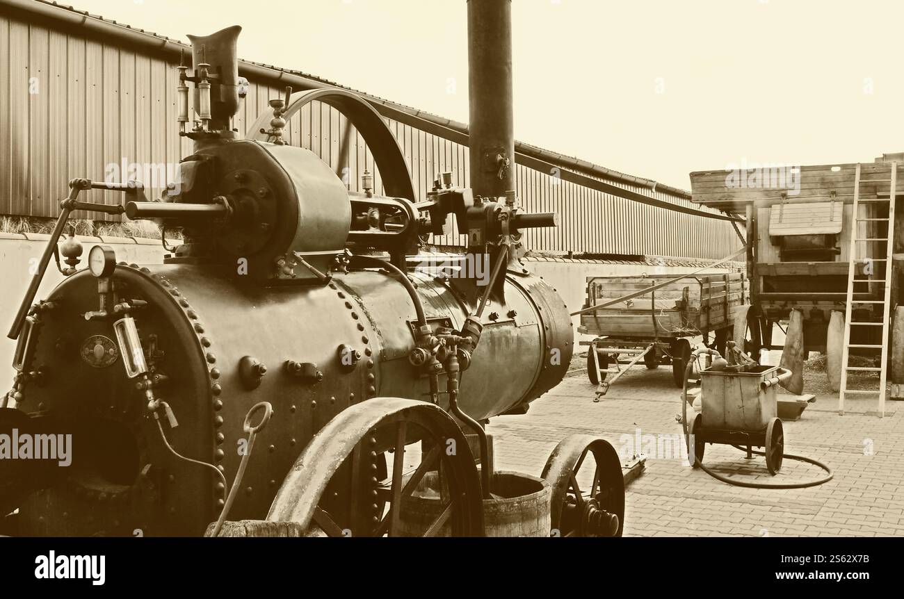 Alte Dampfmaschine Stockfoto
