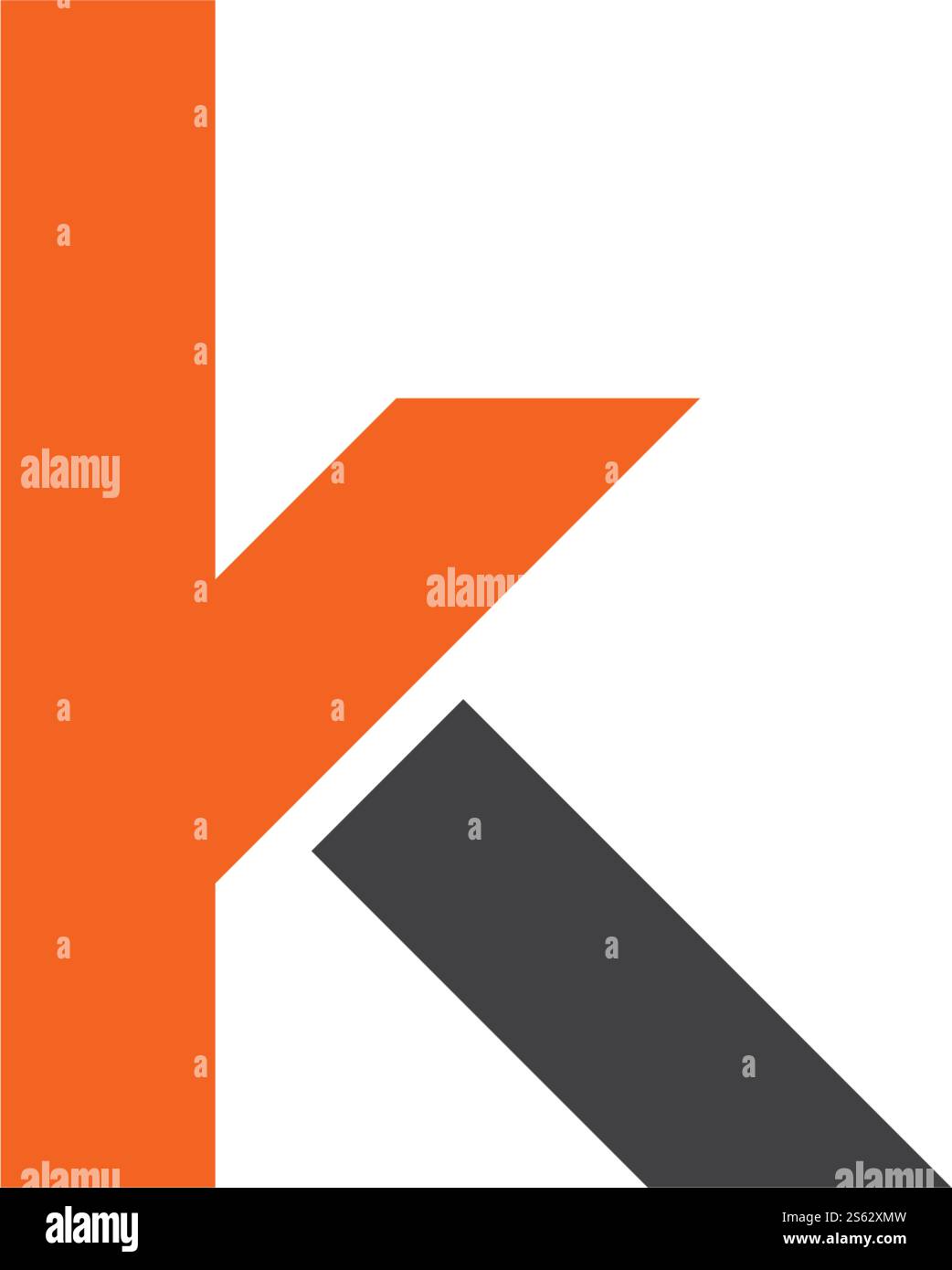 K Letter Logo Vektor flach Design Stock Vektor