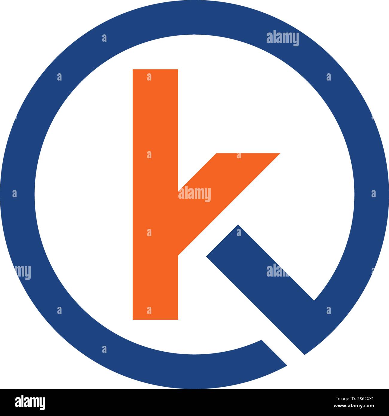 K Letter Logo Vektor flach Design Stock Vektor