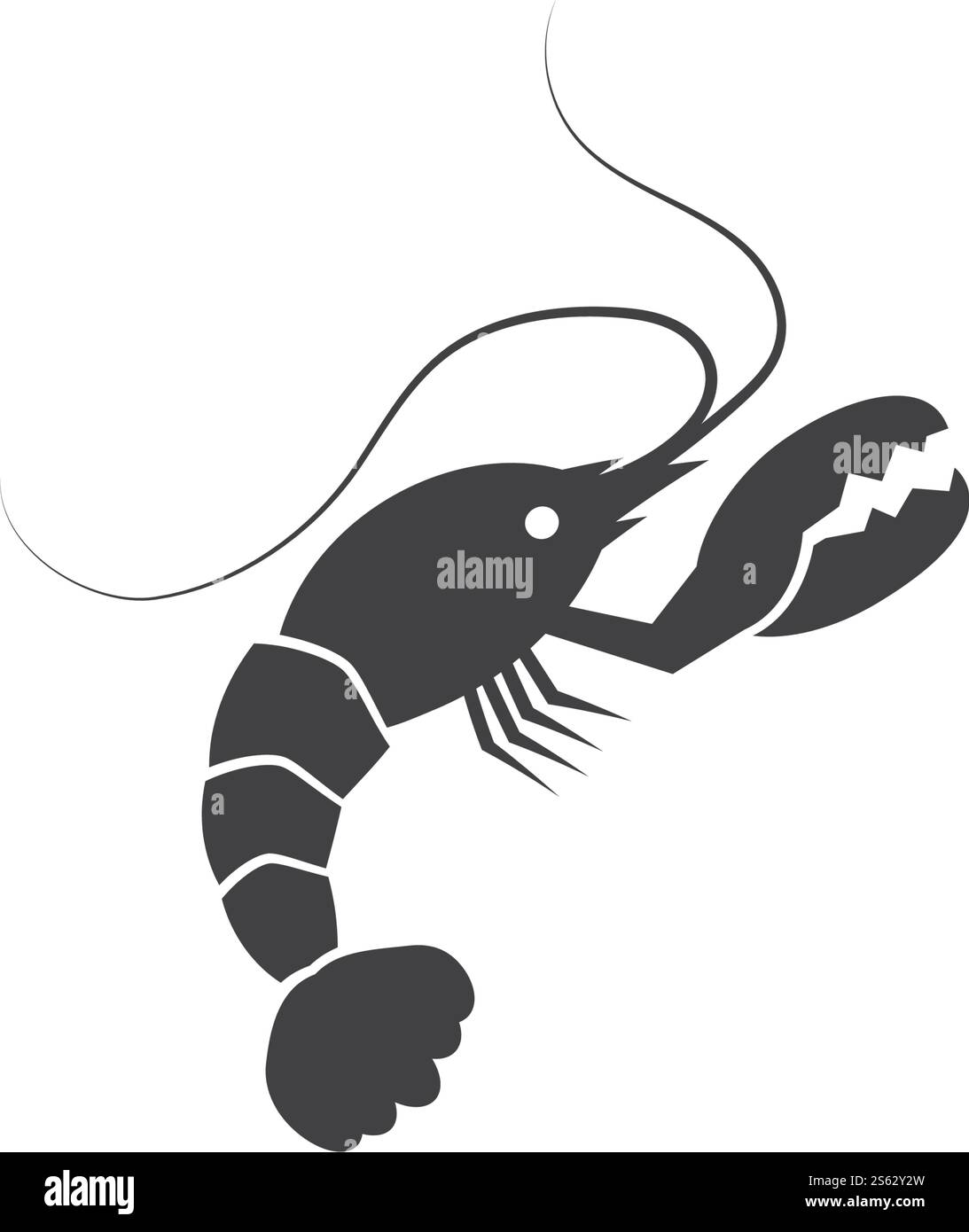 Hummerlogo Illustration Vektor-Design Stock Vektor