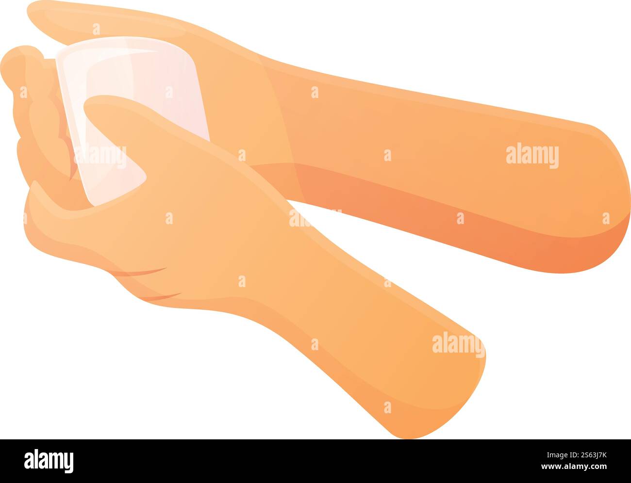 Symbol für Seife in Händen. Cartoon von Seife in den Händen Vektor-Symbol für Web-Design isoliert auf weißem Hintergrund. Seife in Händen Symbol, Cartoon Stil Stock Vektor