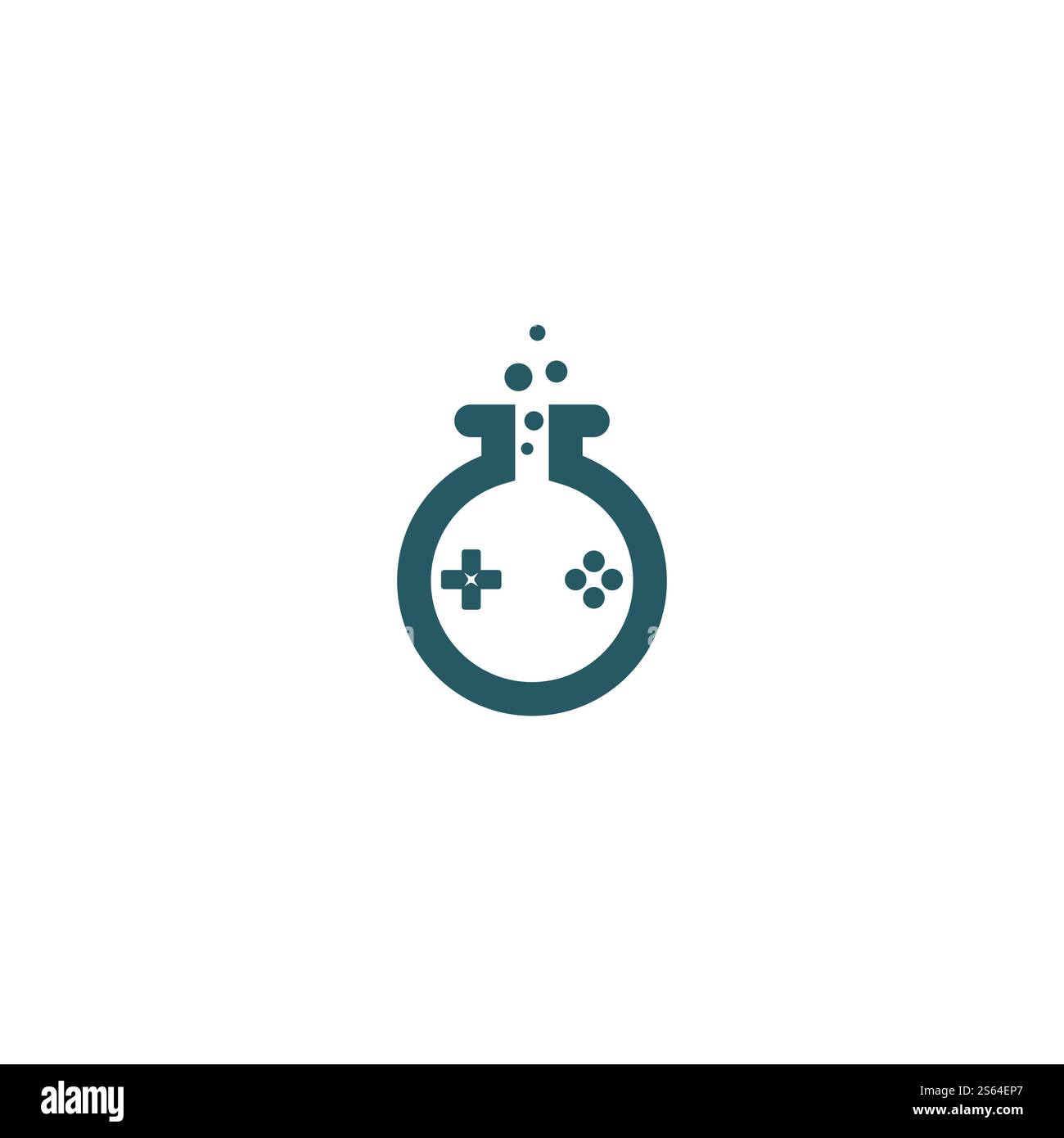 Design des Game Lab-Logos. Design-Konzept mit Spiellogo. Stock Vektor