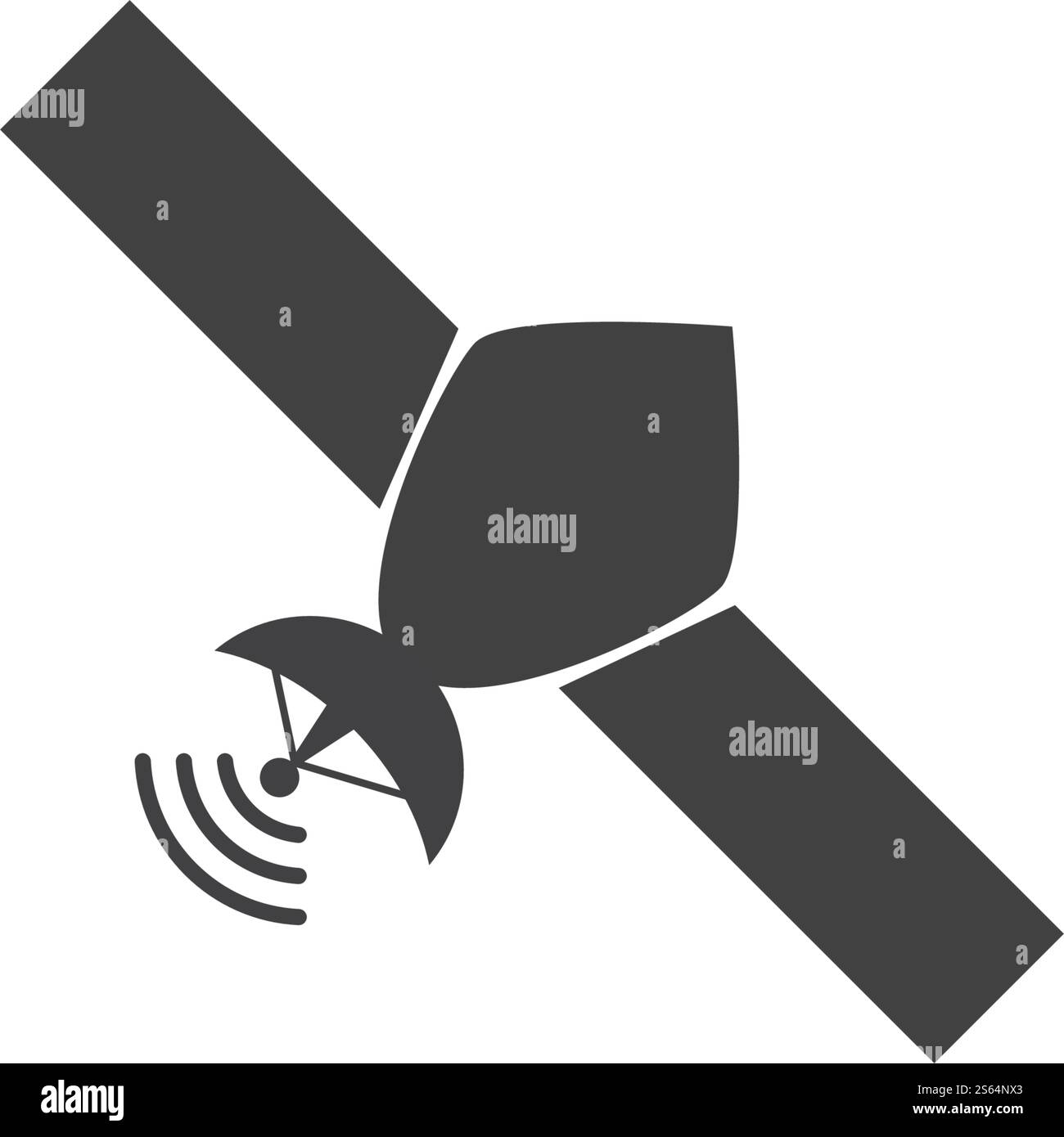 Satellitensymbol Illustration Vektor flach Design Stock Vektor