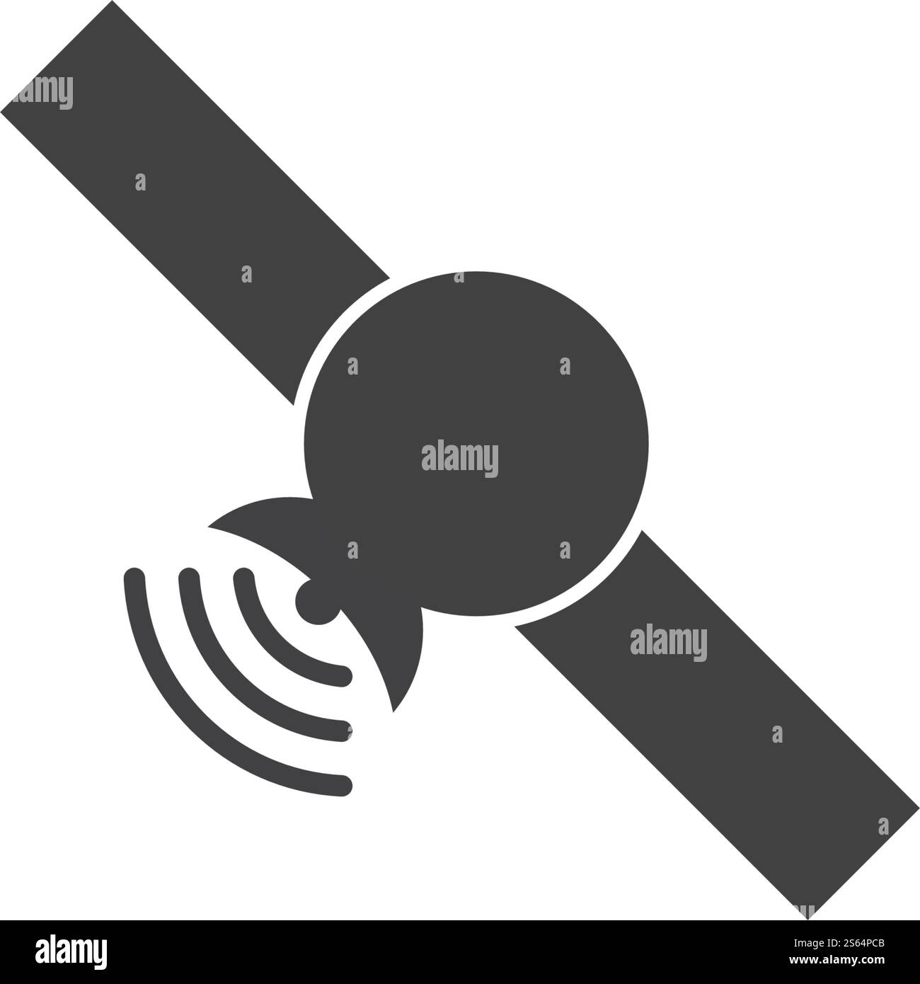 Satellitensymbol Illustration Vektor flach Design Stock Vektor