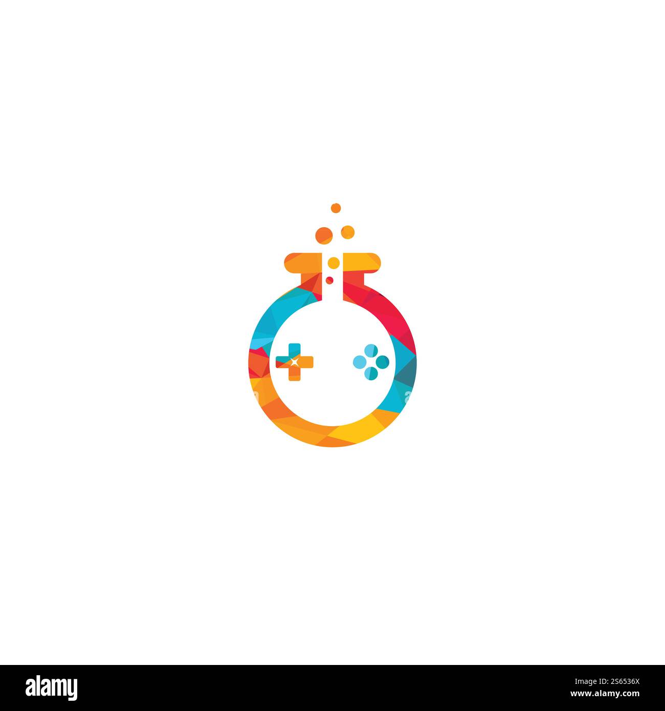 Design des Game Lab-Logos. Design-Konzept mit Spiellogo. Stock Vektor