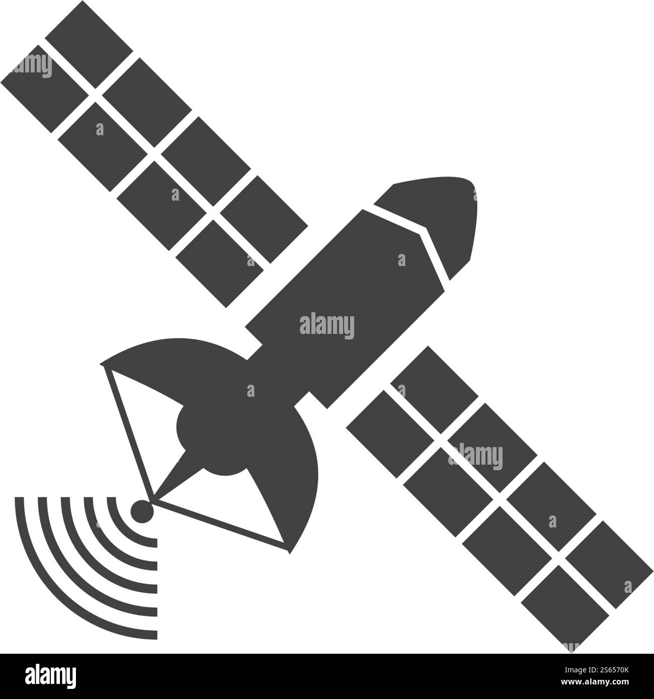 Satellitensymbol Illustration Vektor flach Design Stock Vektor