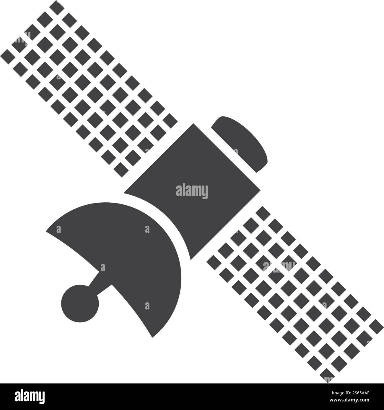 Satellitensymbol Illustration Vektor flach Design Stock Vektor