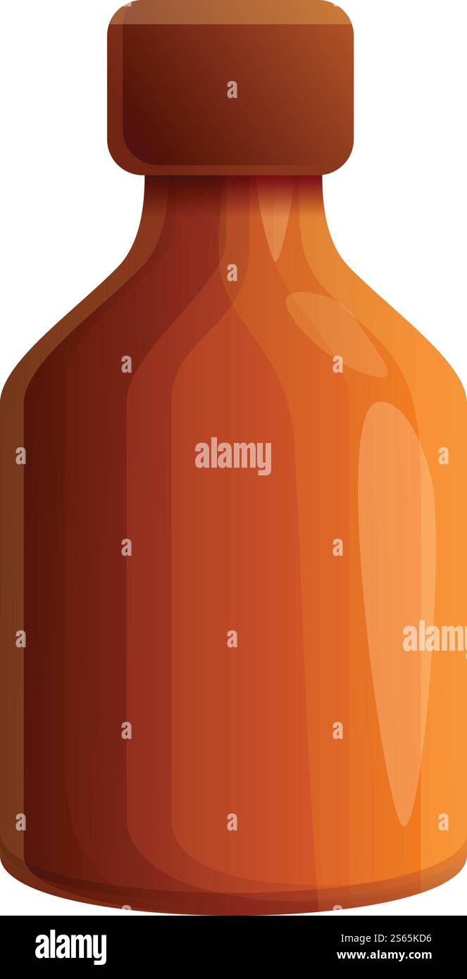 Symbol für Hustensirup. Cartoon des Hustensirup-Vektor-Icons für Web-Design isoliert auf weißem Hintergrund. Hustensirup-Ikone, Cartoon-Stil Stock Vektor