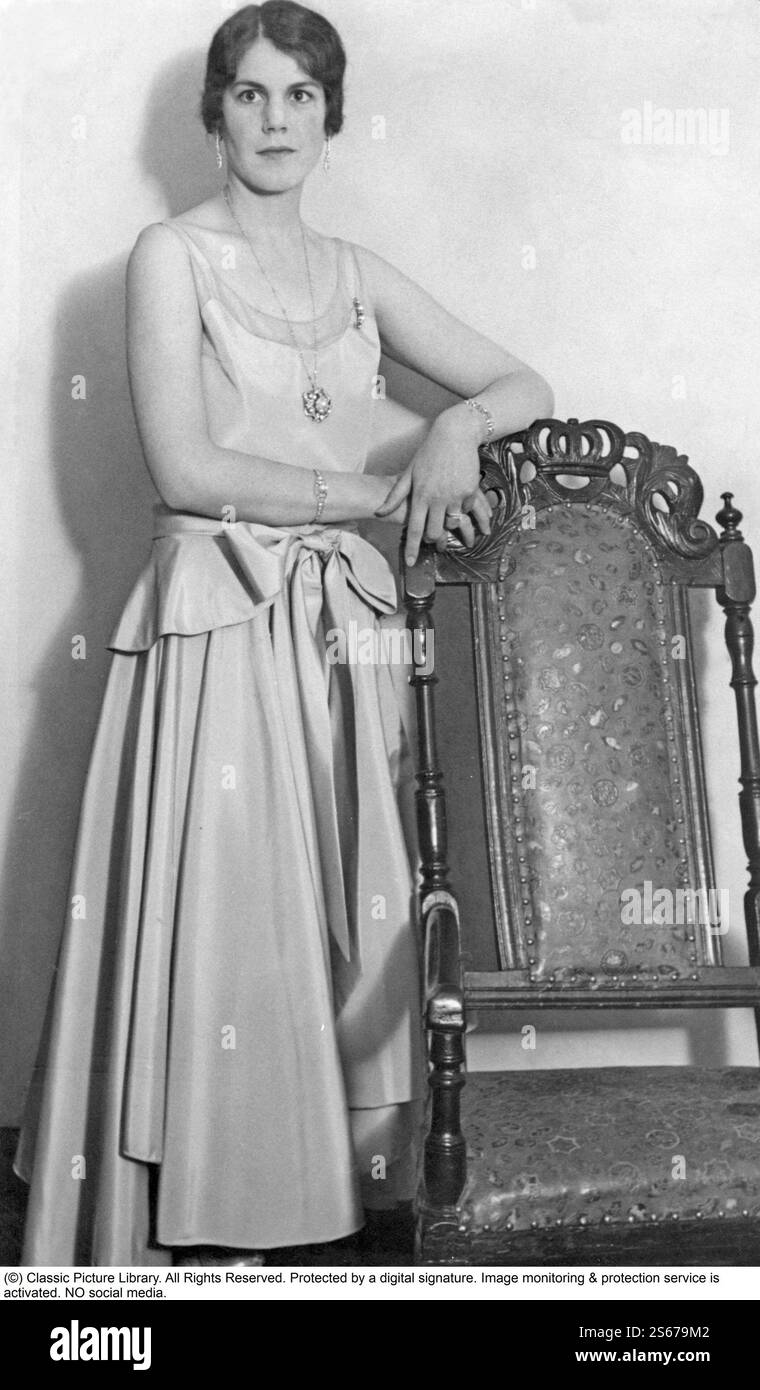 Estelle Bernadotte. Geboren In Estelle Romaine Manville. 1894-1984. Sie war mit dem Grafen Folke Bernadotte verheiratet. 1920er Jahre Stockfoto