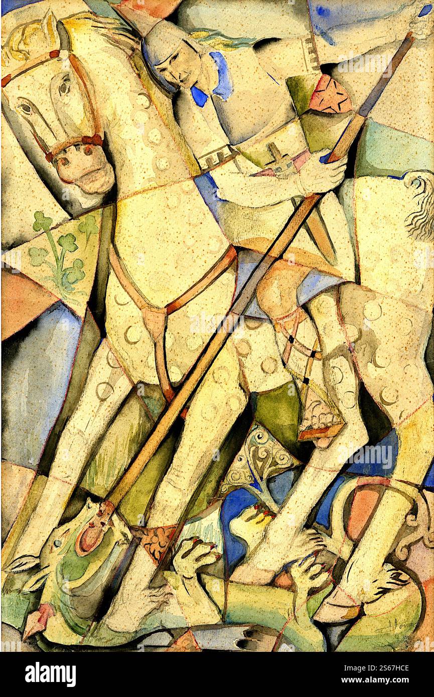 Henri Jonas - der heilige Georg und der Drache Stockfoto