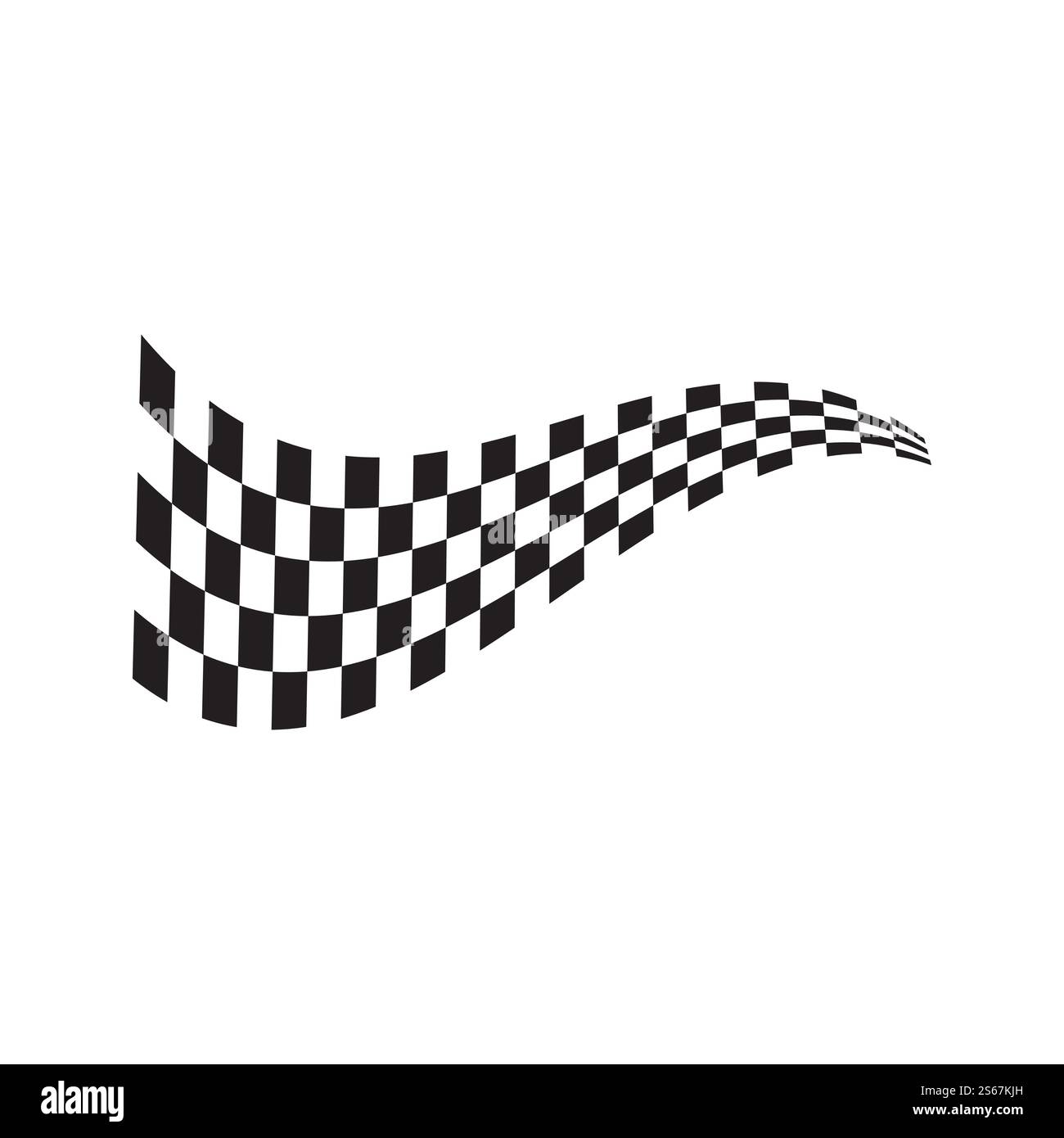 Race-flag Icon, einfaches Design Illustration Vektor Stock Vektor