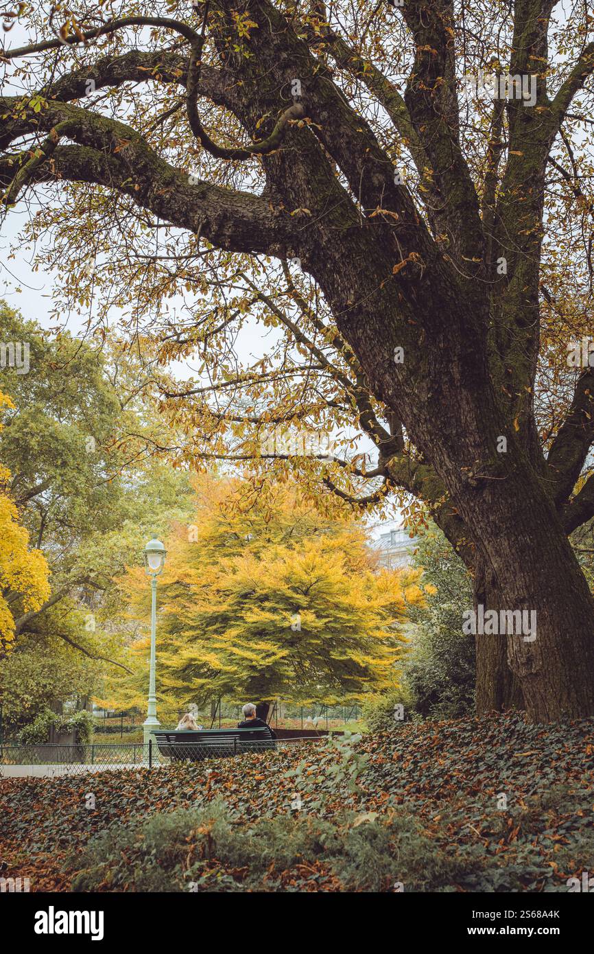 Parc Monceau, Paris, Frankreich Stockfoto