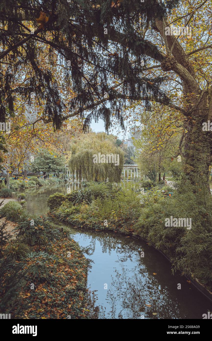 Parc Monceau, Paris, Frankreich Stockfoto